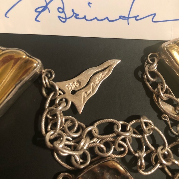 Barry Brinker citrine Topaz sterling silver necklace - Picture 8 of 17